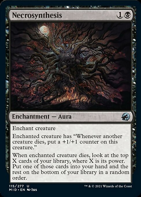 Necrosynthesis (Innistrad: Midnight Hunt) Light Play Foil