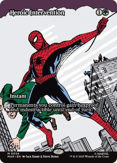 Heroic Intervention (0034)  (Borderless)  (Marvel Eternal-Legal) Near Mint