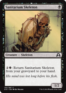 Sanitarium Skeleton (Shadows Over Innistrad) Light Play Foil