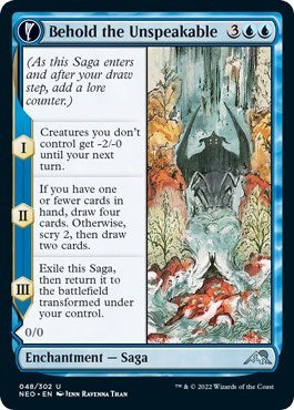 Behold the Unspeakable (Kamigawa: Neon Dynasty) Light Play Foil