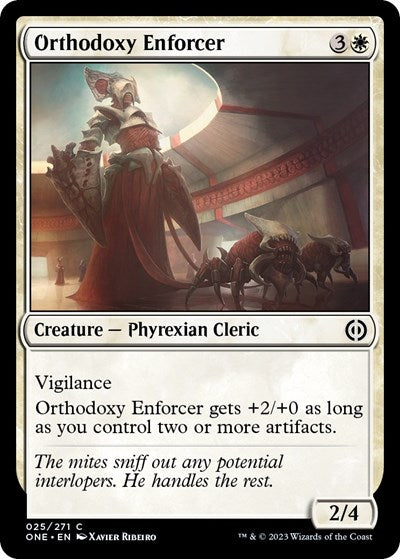 Orthodoxy Enforcer (Phyrexia: All Will Be One) Near Mint Foil