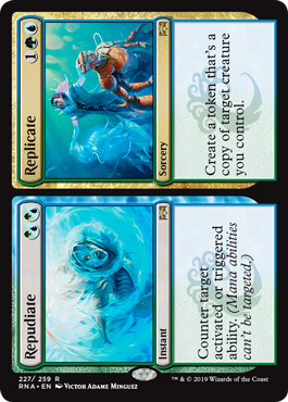 Repudiate Replicate (Ravnica Allegiance) Light Play