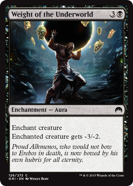 Weight of the Underworld (Magic Origins) Light Play Foil