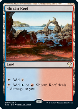 Shivan Reef (Commander 2020 Ikoria) Light Play