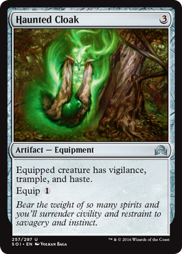Haunted Cloak (Shadows Over Innistrad) Light Play Foil