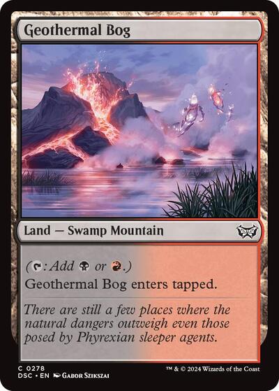 Geothermal Bog (Commander: Duskmourn: House of Horror) Light Play