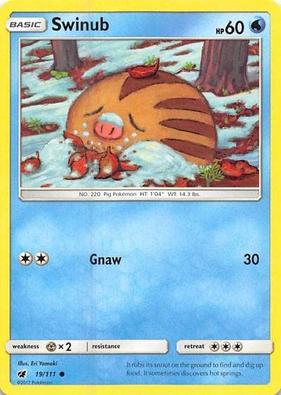Swinub (SM - Crimson Invasion) Near Mint Reverse Holofoil