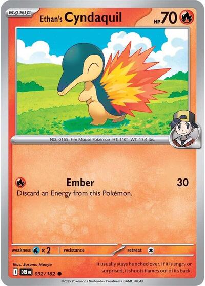 Ethan's Cyndaquil (SV10: Destined Rivals) Near Mint Reverse Holofoil