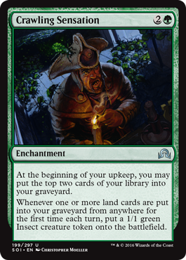 Crawling Sensation (Shadows Over Innistrad) Light Play Foil