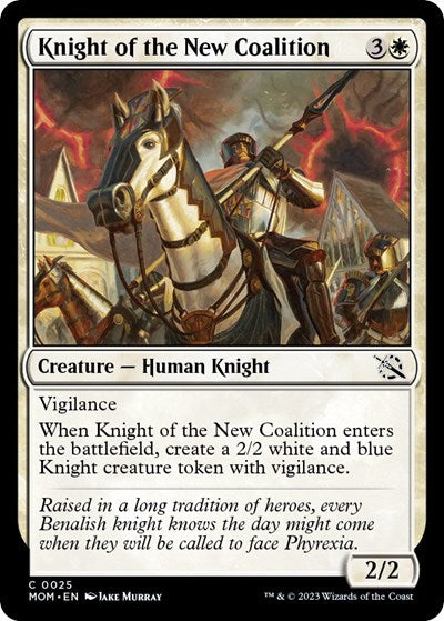 Knight of the New Coalition (March of the Machine) Light Play Foil