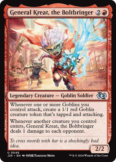 General Kreat, the Boltbringer (Anime) (Foundations Jumpstart) Near Mint