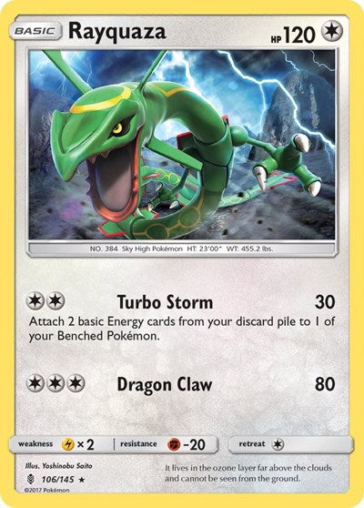 Rayquaza (SM - Guardians Rising) Near Mint