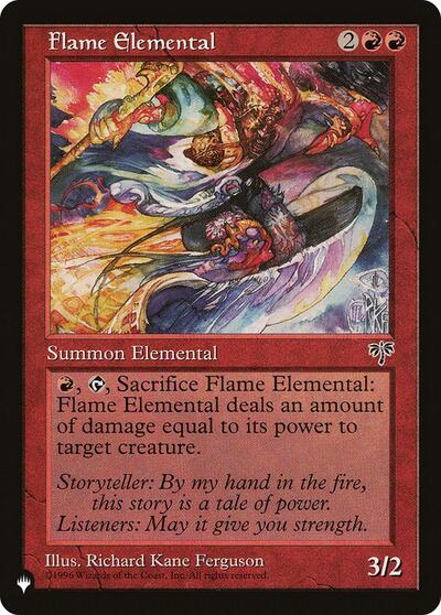 Flame Elemental (The List) Near Mint