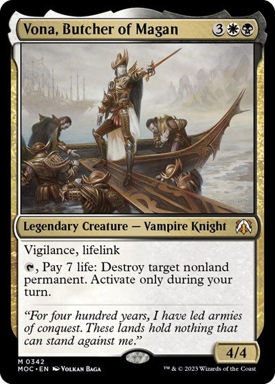 Vona, Butcher of Magan (Commander: March of the Machine) Near Mint