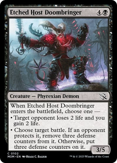 Etched Host Doombringer (March of the Machine) Near Mint Foil