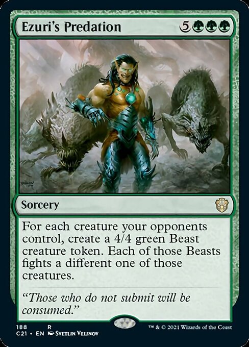 Ezuri's Predation (Commander 2021 Strixhaven) Light Play
