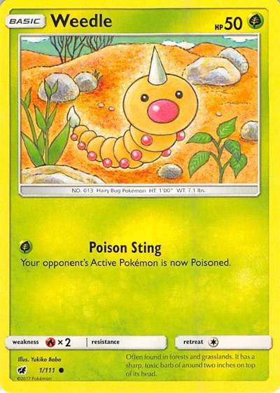 Weedle (SM - Crimson Invasion) Near Mint