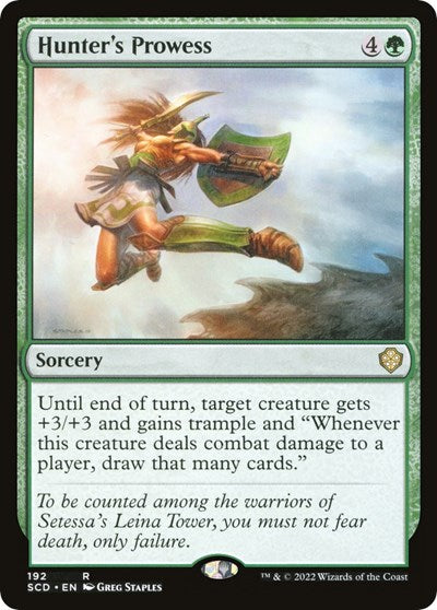 Hunter's Prowess (Commander 2022 Starter Decks) Light Play
