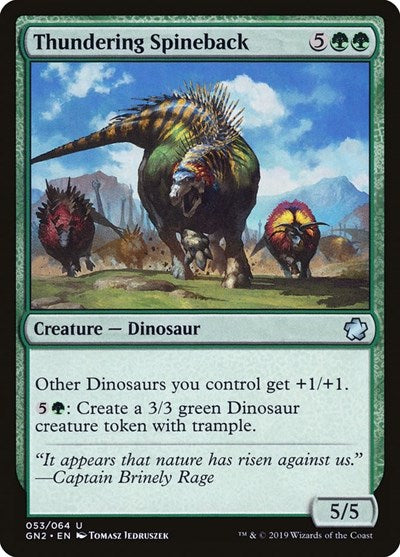 Thundering Spineback (Magic Game Night 2019) Near Mint