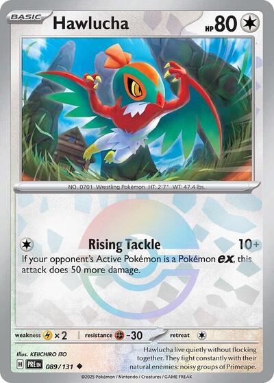 Hawlucha (Poke Ball Pattern) (SV: Prismatic Evolutions) Near Mint Holofoil