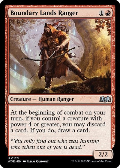 Boundary Lands Ranger (Wilds of Eldraine) Near Mint Foil