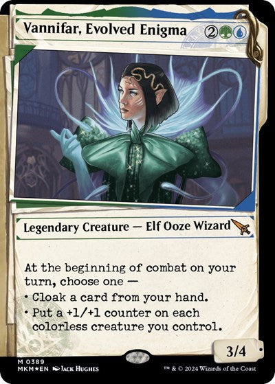 Vannifar, Evolved Enigma (Showcase) (Invisible Ink) (Murders at Karlov Manor) Near Mint Foil