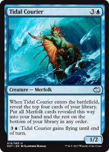 Tidal Courier (Duel Decks: Merfolk vs Goblins) Near Mint