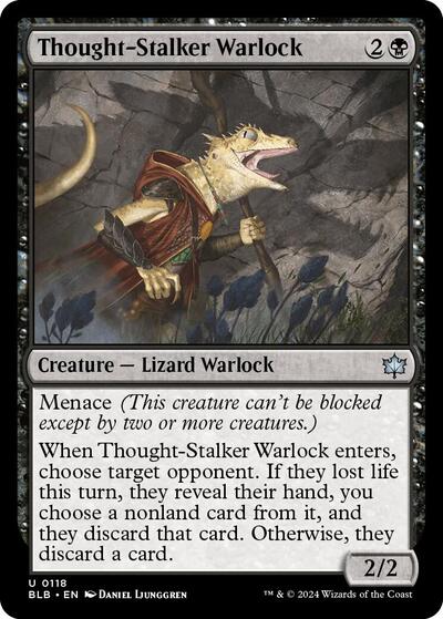 Thought-Stalker Warlock (Bloomburrow) Near Mint Foil