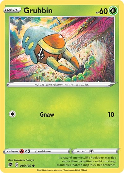 Grubbin (SWSH02: Rebel Clash) Near Mint Reverse Holofoil