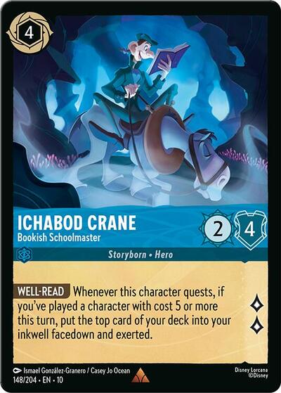 Ichabod Crane - Bookish Schoolmaster (Whispers in the Well) Near Mint