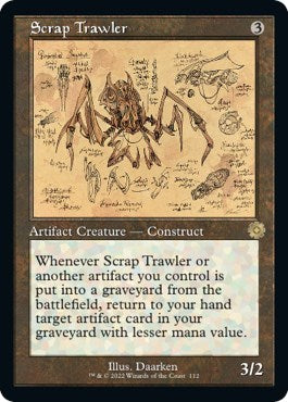 Scrap Trawler (Schematic) (The Brothers' War: Retro Frame Artifacts) Light Play Foil
