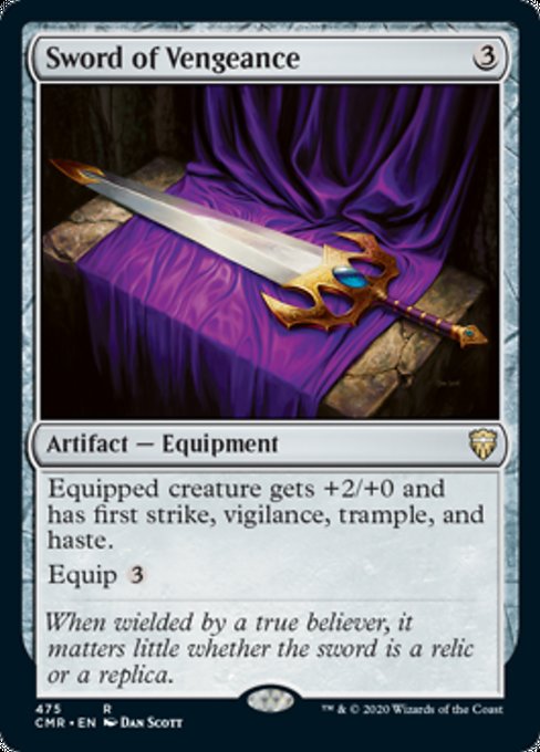 Sword of Vengeance (Commander 2020 Commander Legends) Near Mint
