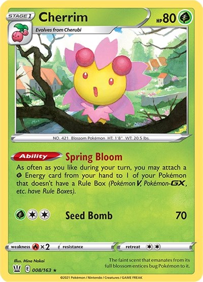 Cherrim (SWSH05: Battle Styles) Near Mint Reverse Holofoil