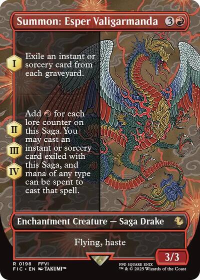 Summon: Esper Valigarmanda (Borderless) (Commander: FINAL FANTASY) Near Mint