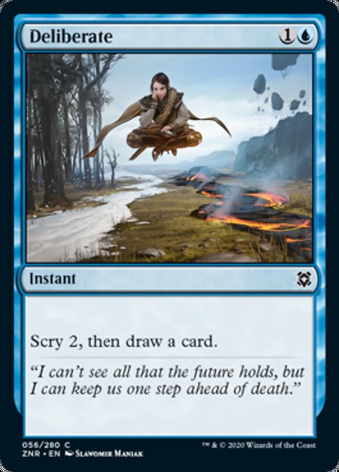 Deliberate (Zendikar Rising) Light Play Foil
