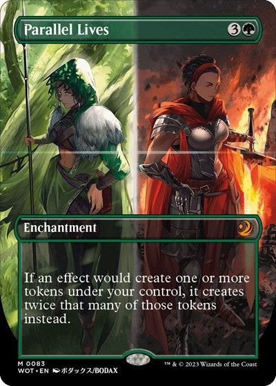 Parallel Lives (Anime Borderless) (Wilds of Eldraine: Enchanting Tales) Light Play Foil