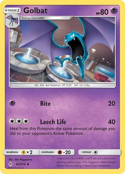 Golbat (SM - Unbroken Bonds) Near Mint Reverse Holofoil
