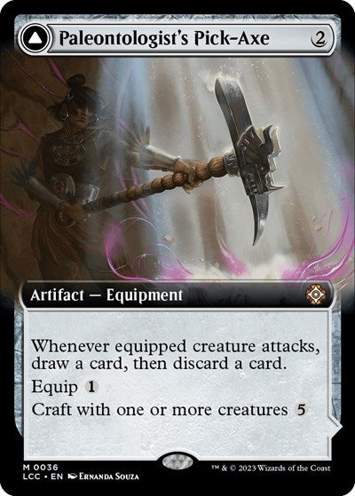 Paleontologist's Pick-Axe (Extended Art) (Commander: The Lost Caverns of Ixalan) Near Mint