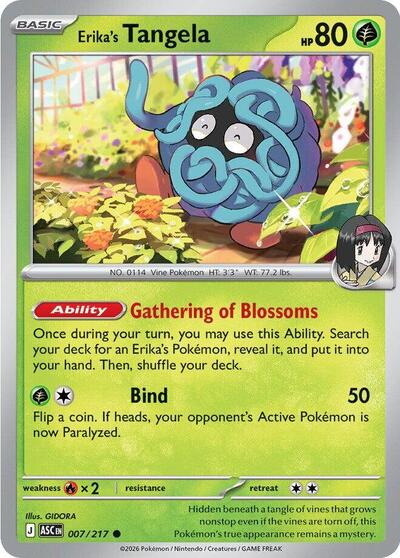 Erika's Tangela - 007 (ME: Ascended Heroes) Near Mint