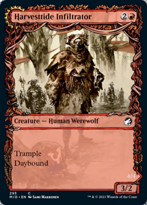 Harvesttide Infiltrator / Harvesttide Assailant (Showcase) (Innistrad: Midnight Hunt) Light Play Foil