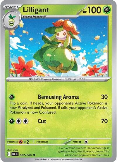 Lilligant (SV: Black Bolt) Near Mint