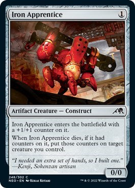 Iron Apprentice (Kamigawa: Neon Dynasty) Near Mint Foil