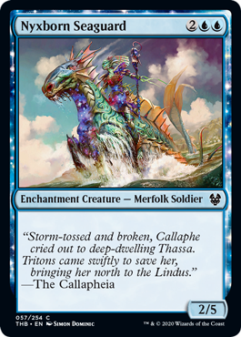 Nyxborn Seaguard (Theros Beyond Death) Light Play Foil