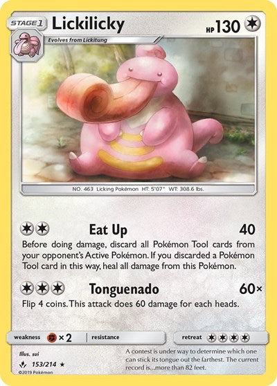 Lickilicky (SM - Unbroken Bonds) Near Mint Reverse Holofoil