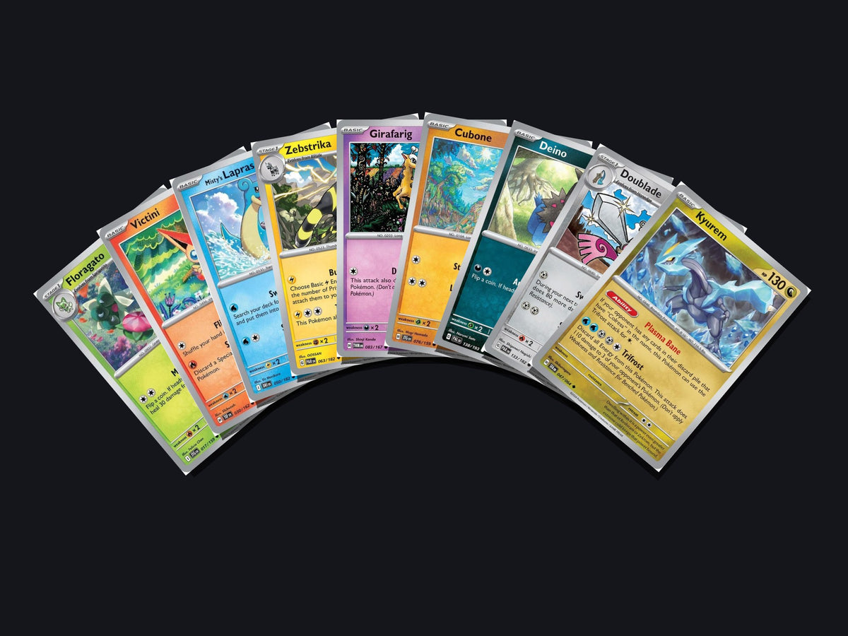pokemon mixed type card lot 500 cards no duplicates – arch view