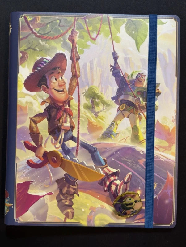 Disney Lorcana Toy Story Woody & Buzz Card Portfolio Binder - Holds 252 Cards - New (Binder Only)